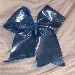 Blue Cheerleading bow